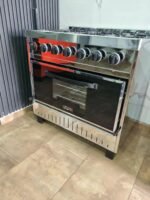 Cocina 6 Hornallas con Horno Pizzero y Puerta Visor - Imagen 2