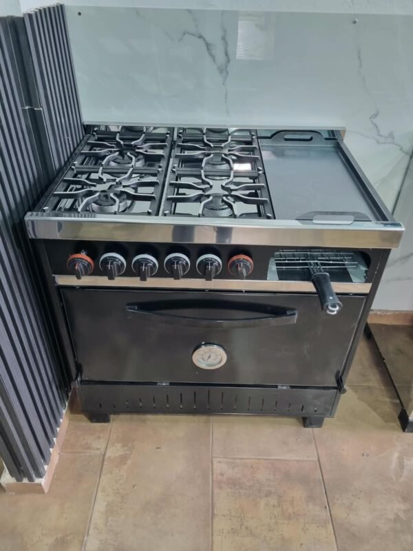 Cocina Múltiple Eco 4 Hornallas con Plancha y Carlitera