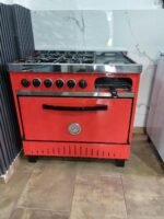 Cocina Múltiple Eco Roja 4 Hornallas con Plancha y Carlitera - Imagen 2